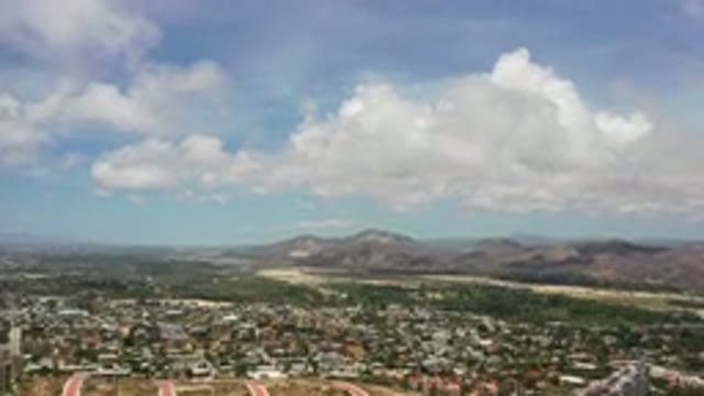 LOS CABOS MEXICO-2020: Aerial View Of A Large City In The Distance