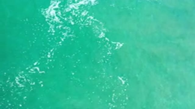 LOS CABOS MEXICO-2020: View From Above Of The Ocean With Light Waves Creating