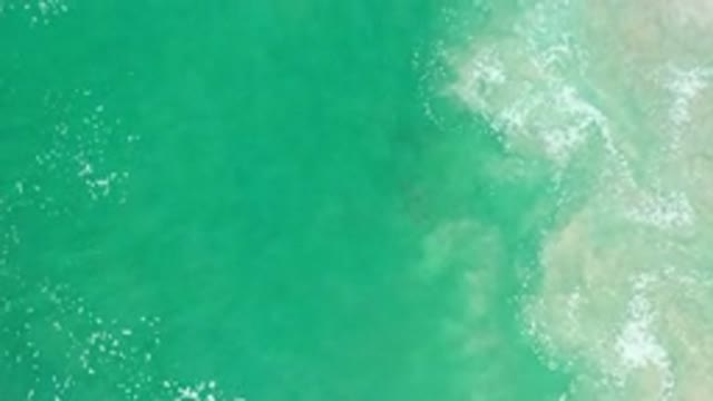 LOS CABOS MEXICO-2020: Scenic View of Green Deep Sea With Small Waves