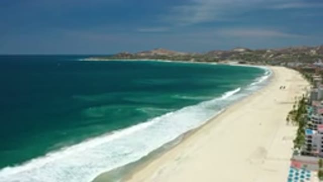 LOS CABOS MEXICO-2020: The Long View Of The Beach Near Little Mount At Beach