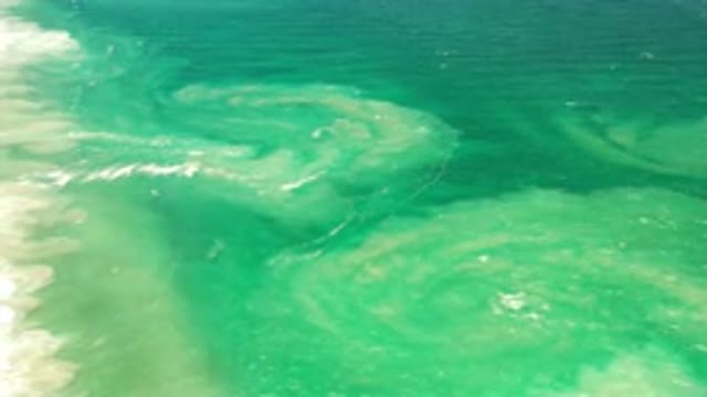 LOS CABOS MEXICO-2020: Beautiful Shot Of Clean And Clear Green Ocean Waves With