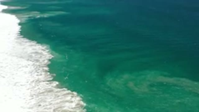 LOS CABOS MEXICO-2020: Collision Of Green And White Water
