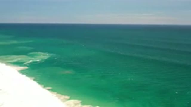 LOS CABOS MEXICO-2020: Overhead View Of Beautiful Beach With Green Blue Ocean