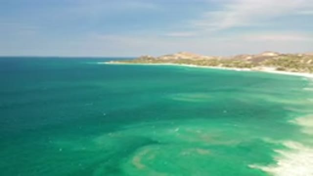 LOS CABOS MEXICO-2020: Choppy Waters And Zooming Drone Footage Over Mountains