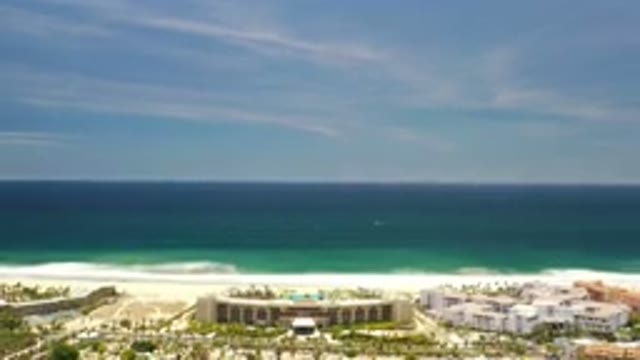 LOS CABOS MEXICO-2020: Sunny Beach-side Resort Surrounded By Sand And Near Crystal Blue Water
