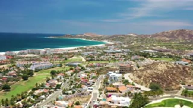 LOS CABOS MEXICO-2020: Neighborhood By The Ocean With Homes And Apartments With
