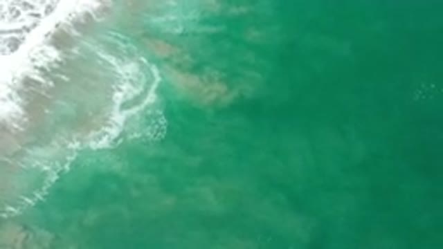 LOS CABOS MEXICO-2020: Aerial Footage Of Blueish Green Water