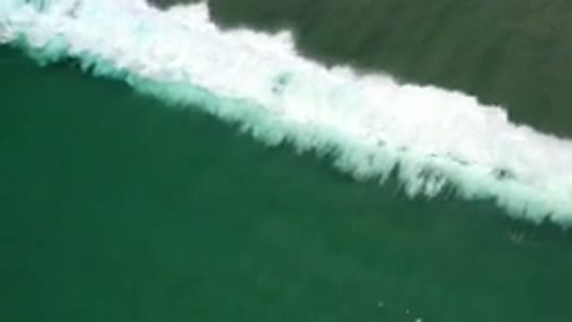 LOS CABOS MEXICO-2020: Footage Of A Slow Moving Wave In The Blue Ocean