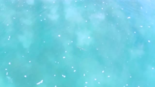 LOS CABOS MEXICO-2020: Slow Moment In Blue Water With White Foam