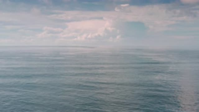 LOS CABOS MEXICO-2020: Pan Above An Ocean Showing Movement Of Water And Waves