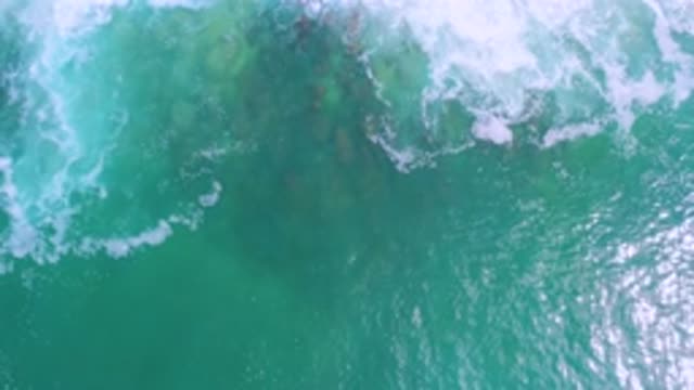 LOS CABOS MEXICO-2020: Ocean Waves Clear Blue Ocean