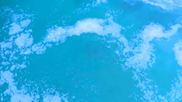 LOS CABOS MEXICO-2020: Blue Ocean Water Gently Moving Because Of The Current