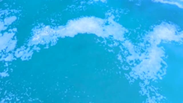 LOS CABOS MEXICO-2020: Blue Ocean With White Sea Foam On Top