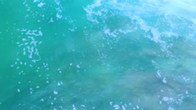 LOS CABOS MEXICO-2020: The Ocean Water Quietly Flowing Along