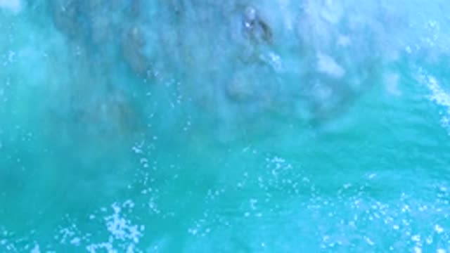 LOS CABOS MEXICO-2020: Waves Of An Extensive Blue And Crystalline Sea Breaking