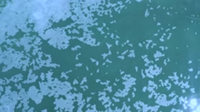 LOS CABOS MEXICO-2020: Water Movement Spanning Over Blue and Green Stable Surface