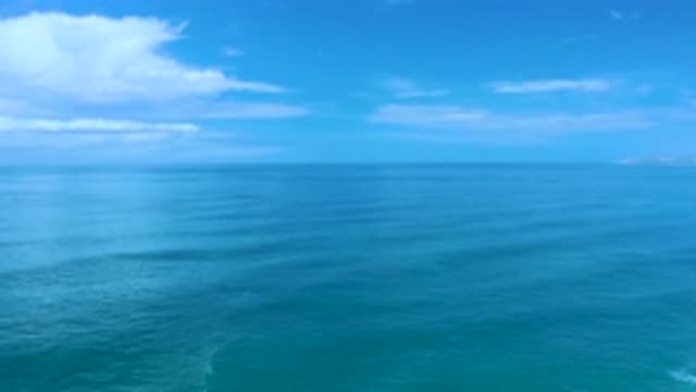 LOS CABOS MEXICO-2020: Ocean View With White Clouds On A Beautiful Clear Day
