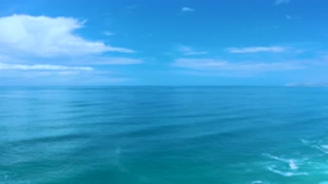 LOS CABOS MEXICO-2020: Short Aerial View of a Large Swath of Blue Water