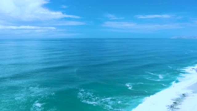 LOS CABOS MEXICO-2020: Blue Waves Crashing On Shore
