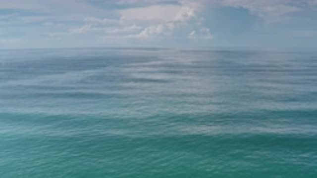 LOS CABOS MEXICO-2020: Sky View Of Beautiful Ocean With Calming Blue Waves And