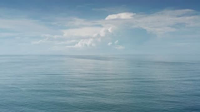 LOS CABOS MEXICO-2020: Drone Shot Of The Clean And Clear Ocean Underneath The