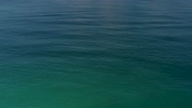 LOS CABOS MEXICO-2020: Peaceful Blue Ocean Waves With A Gradual Color Change To Aquamarine