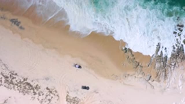 LOS CABOS MEXICO-2020: Large Aerial Footage Of A Camera Looking Directly At A