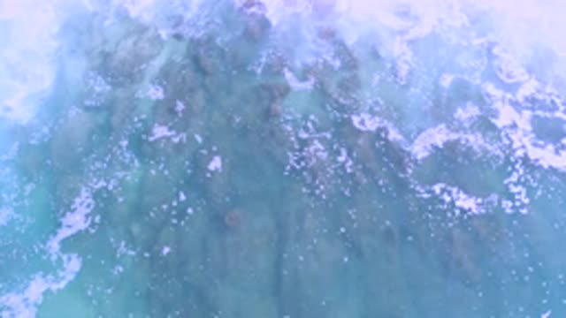 LOS CABOS MEXICO-2020: Low Water Tide River Rocks Sea Foam Peaceful Ocean Wave
