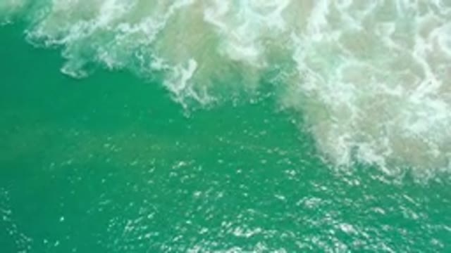 LOS CABOS MEXICO-2020: Beautiful Shot Of The Clean And Clear Ocean Waves
