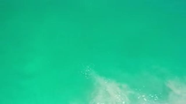LOS CABOS MEXICO-2020: Amazing Green Colored Water With Sunlight Reflection