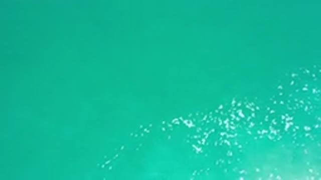 LOS CABOS MEXICO-2020: The Sea in a Shade of Green and Cyan Colors Close to a