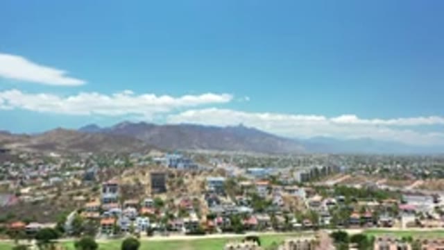 LOS CABOS MEXICO-2020: The Long View Of The Tallest Buildings At Mountain City