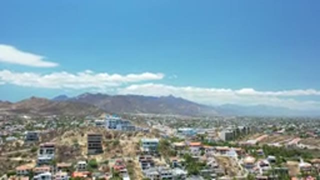 LOS CABOS MEXICO-2020: Mountain View Town From Above
