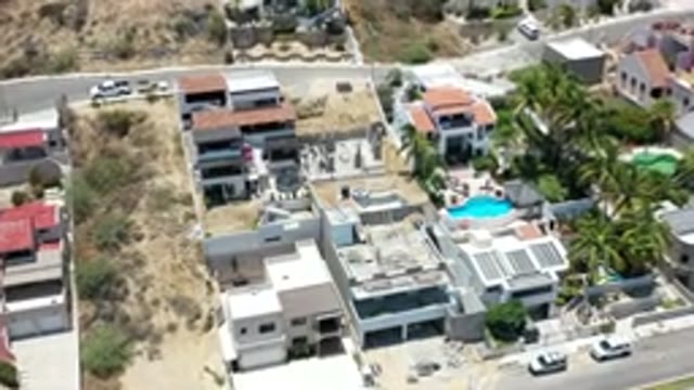 LOS CABOS MEXICO-2020: Upper View of Nice Residential District