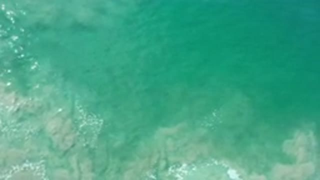 LOS CABOS MEXICO-2020: Calm Green Sea in Los Cabos