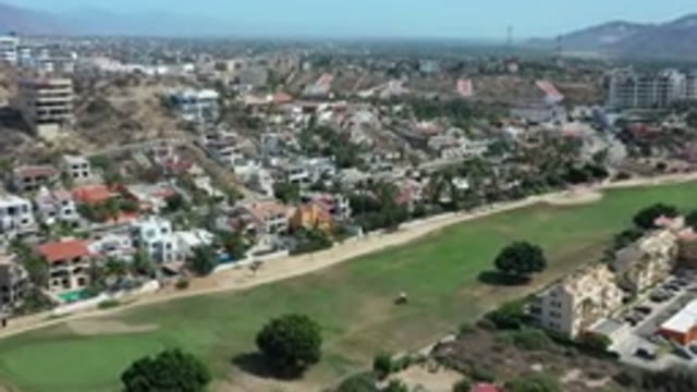 LOS CABOS MEXICO-2020: Top View Of The Ground At The Center Of City