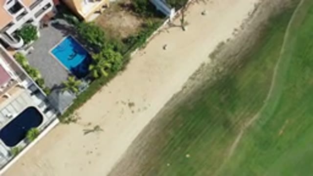 LOS CABOS MEXICO-2020: An Aerial View Of The Ocean Shore Beach And Resort