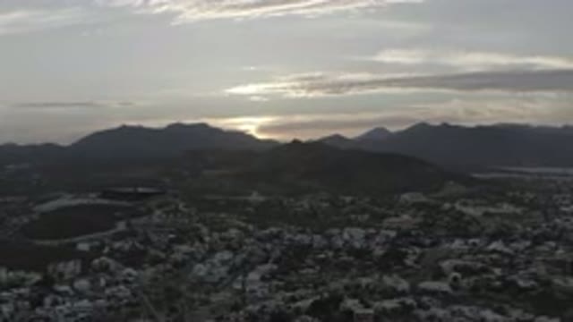 LOS CABOS MEXICO-2020: Mountains Hills Distant Daybreak Sky Horizon Landscape