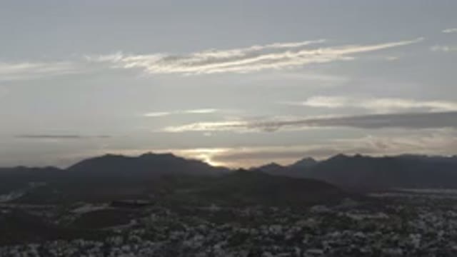 LOS CABOS MEXICO-2020: Over the Horizon There Are Mountains the Sun Hides Behind