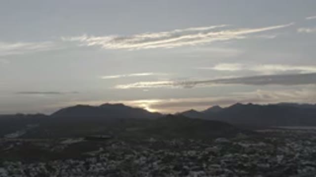 LOS CABOS MEXICO-2020: Beautiful Mountain Landscape Setting With Clouds And Sky