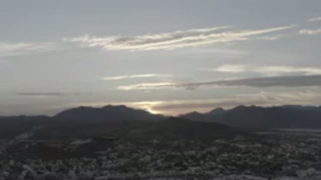 LOS CABOS MEXICO-2020: A Beautiful Calming Sunset Hiding Behind The Vast