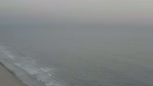 LOS CABOS MEXICO-2020: Calm Beach Ocean Relaxation Waves Coast Horizon Fog