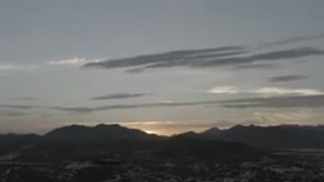 LOS CABOS MEXICO-2020: A Sky With Clouds After Sun Down With Hills Or Mountains