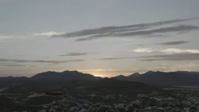 LOS CABOS MEXICO-2020: Mountains In Sunset