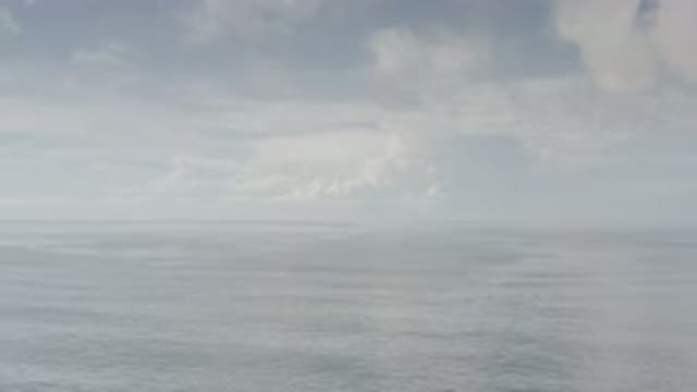 LOS CABOS MEXICO-2020: White Ocean Meets A Cloudy Skyline