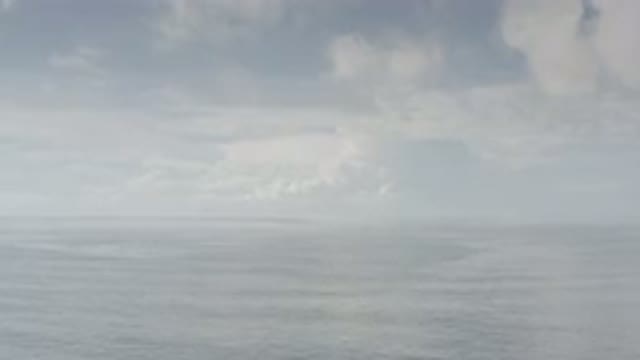 LOS CABOS MEXICO-2020: Calm Ocean With Subtle Ripples On A Cloudy Day
