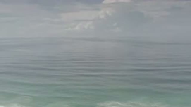 LOS CABOS MEXICO-2020: Calm Seas With Storm Clouds At The Horizon Blending