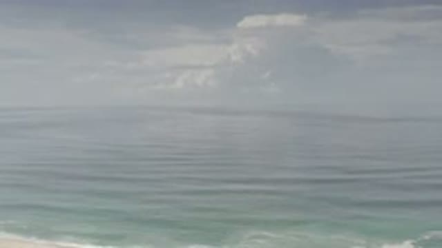 LOS CABOS MEXICO-2020: Beautiful Shot Of The Clean And Clear Ocean Waves Under A