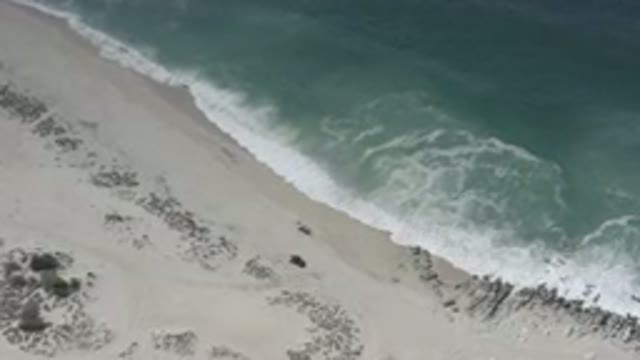 LOS CABOS MEXICO-2020: Sea Shore With Sand And Tidal Water