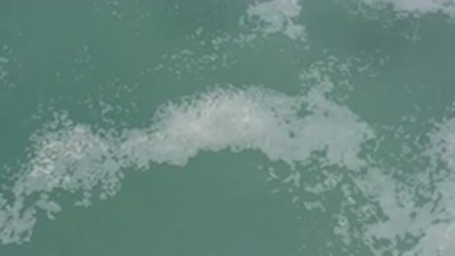 LOS CABOS MEXICO-2020: Gentle Waves Causing Sea Foam on Surface and Cloudy Water
